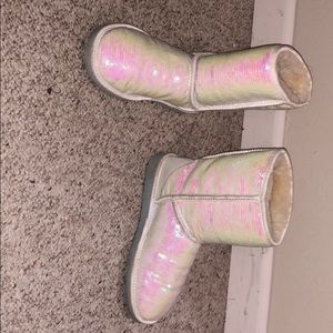 Iridescent sequin UGG boots. I do UGGs